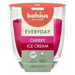 Bolsius Everyday l&otilde;hnav k&uuml;&uuml;nal klaasis &Oslash;70 x 80 mm, Cherry Ice Cream