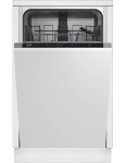 Sisseehitatud n&otilde;udepesumasin BEKO DIS35026 &mdash; kitsas 45 cm, 10 katet, 48 dB, 5 programmi, energiaklass E