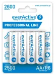 Baterii Reincarcabile R6 AA 2600mAh EverActive Professional pakendi sisu 1x blister