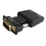SAVIO CL-145 VGA-HDMI muundur, heli, Full HD, must