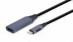 Videokaabli adapter GEMBIRD USB USB-C HDMI-le A-USB3C-HDMI-01, 0,15 m, hall