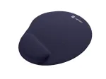 Natec Marmot ergonoomiline hiirematt geelist randmetoega, 225x245 mm, tumesinine