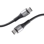 USB-C-kaabel INTENSO 7901000 &mdash; 1,5 m, must, USB-C&ndash;USB-C laadimis- ja andmekaabel