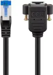 Goobay 65641 CAT 6A S/FTP (PiMF) pikendusjuhe 0,5 m, vask, must