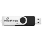 MEDIARANGE MR931-2 - 16 GB - USB Type-A / Micro-USB - 2.0 - 15 MB/s - p&ouml;&ouml;rdr&otilde;ngas - H&otilde;bedane - Must