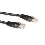 ACT must 10 m U/UTP CAT5E paigalduskaabel RJ45-pistikutega