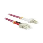 LWL-2-Fiber-Patchk. 0.5mtr.LC-SC - 50/125um - OM4 - AD=3mm - Synergy 21