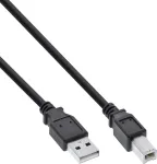 InLine USB 2.0 kaabel A-B, must, 70 tk hulgipakend (B-34502X)