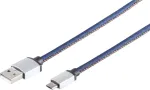 USB-kaabel S/CONN 14-50029 2m USB A Micro-USB B Sinine