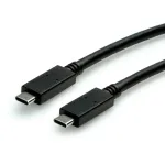 ROLINE USB3.2Gen2 kaabel PD 20V5A Type C-C ST/ST 0.5m - kaabel - digitaalne/andmed - 0,5 m (11.99.9057)
