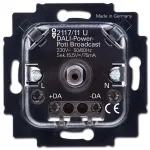 Sisseehitatud p&ouml;&ouml;rlev valgusregulaator Busch-Jaeger 2117/11 U, 230 V AC, 50&ndash;60 Hz, must