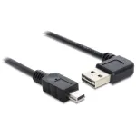 USB-kaabel DeLOCK 85175 USB 2.0 0,5 m USB A Mini-USB B Must
