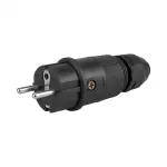 ABL 100000068 Professional Plug SCHUKO & fr-be Elamid-2K Must sv IP54 (100000068)