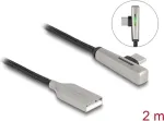 DeLOCK USB 2.0 kaabel Type-A isane -> USB-C isane nurga all 60 W 2 m