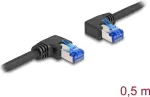 V&otilde;rgukaabel DeLOCK RJ45 Cat.6A S/FTP parem-vasak nurga all 0,5m must