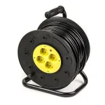 Pikendusjuhe rullil 50m, 4 pistikupesa, 3x2.5mm2