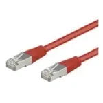 Wentronic Goobay CAT 5e paigalduskaabel, SF/UTP, punane, 0,25 m &ndash; CCA vasemix (95210)
