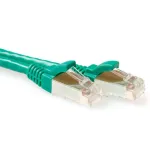 ACT roheline 1 meeter SFTP CAT6A patch-kaabel, takistustega RJ45 pistikutega