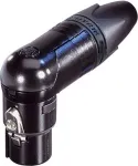 Neutrik XLR-pistikupesa, nurga all Kontaktide arv: 6 Must NC6FRX-B 1 tk (NC6FRX-B)