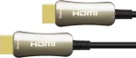 Optiline h&uuml;briidne HDMI&trade; 2.0 &uuml;henduskaabel, 4K2K / UHD 60 Hz, kullatud pistikuga ja vaskkontaktidega, must, 3 m, PYTHON&reg; seeria (GC-M0146)