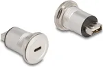 DeLOCK 88193 pistikupesa USB A + USB C must h&otilde;bedane USB 2.0