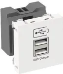 OBO USB-laadija 2,1 A laadimisvooluga MTG-2UC2.1 RW1 - 45 x 45 mm (6105300)