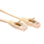 ACT Ivory 7 m U/UTP CAT6 patch-kaabli komponenditase RJ45 pistikutega