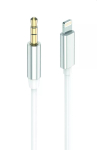 Audio kaabel 2GO 797218 1m 3,5 mm Lightning valge