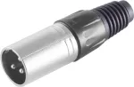 XLR-pistik ShiverPeaks BS55002-R &ndash; 3‑kontaktiline, punane metallkorpus