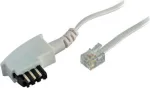Telefonikaabel S/CONN TAE-F Pistik Western 6/4 Universaalne Valge 6 m - ShiverPeaks