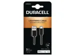 Duracell s&uuml;nkroonimis-/laadimiskaabel 1 meeter must, 1 m, USB, Lightning, must