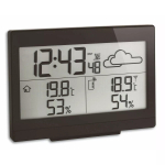 Sise-/v&auml;lis&otilde;hutemperatuuri jaama tfa dostmann Casa White LCD aku &mdash; traadita 0.433 GHz, AA 1.5 V, 141&times;100&times;48 mm