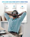 RENPHO Eyeris View silmamassaažiseade soojenduse, kompressiooni, vibratsiooni, Bluetoothi ja USB-C-ga, kokkupandav, hall
