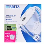 Brita Marella+ veefiltri kann 4 Maxtra Pro kassetiga, 2,4 L, valge