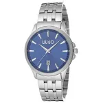 LIU JO MAN TLJ1081 kvartsanaloogkell 40 mm sinine sihverplaat h&otilde;bedane v&otilde;rkrihm
