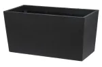 Flowerpot Thermo Patio D76 Must 76 cm &Uuml;mmargune Kaheseinaline Isolatsiooniga V&auml;ljas&otilde;uupott