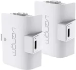 Venom laetav akupakk kahele DualSense kontrollerile PS5 jaoks &ndash; valge (2x 800mAh Li-ion, Play & Charge, &uuml;lelaadimiskaitse)