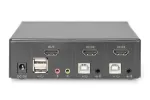 KVM-l&uuml;liti Digitus 2-pordine &uuml;ksikkuvar 4K HDMI