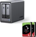 UGREEN NASync DXP2800 2-kohaline NAS koos 16 TB (2x 8 TB Seagate IronWolf) Intel N100 8 GB DDR5