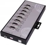 EXSYS EX-1348HMV 8-pordiline USB 2.0 - RS-232/422/485 seeriaadapteri jaotur metallkorpusega ja FTDI kiibistikuga