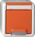 Gira SCHUKO pistikupesa liigendkaanega, pealepandav, oranž 4440309