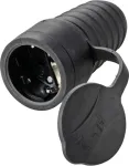Sygonix SY-5806882 Schuko-pistikupesa kummist 250 V/AC must IP44