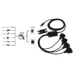 EXSYS EX-1324 USB 2.0 nelja pordiga RS-232 jadaliidese adapter, metallkorpus, FTDI kiip, 921,6 Kbps, DB9 isane