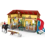 schleich FARM WORLD Hobusetall, Talu, Taluloomad / talum&auml;nguasjad, 3 a, Mitmev&auml;rviline, Plastik