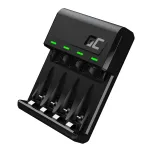 Akulaadija Green Cell GC VitalCharger USB, 4 pesaga, AA/AAA, USB-toitega, must