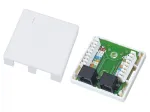 Juhtmepistik Alantec GN002 2&times;RJ45 emane-emane valge sirge plastik
