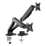 Techly ICA-LCD 462B laua monitorihoidik, gaasivedru, 17&ndash;32 tolli (43,2&ndash;81,3 cm), 9 kg, VESA 75x75/100x100, must