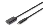 DIGITUS Active USB-C pikenduskaabel - 10G USB 3.2 Gen2 USB-C - USB-C (M/F) - 5m