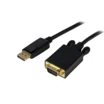 StarTech.com DP2VGAMM10B aktiivne DisplayPort&ndash;VGA kaabel, 3 m (10 jalga), isa/isa, 1920x1200, lukustatav, must