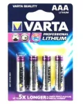 VARTA patarei &uuml;hekordne Ultra Lithium Aaa 1,5V 4 tk